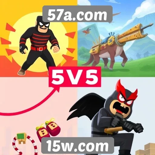 Evolução dos jogos disponíveis no 57a.com